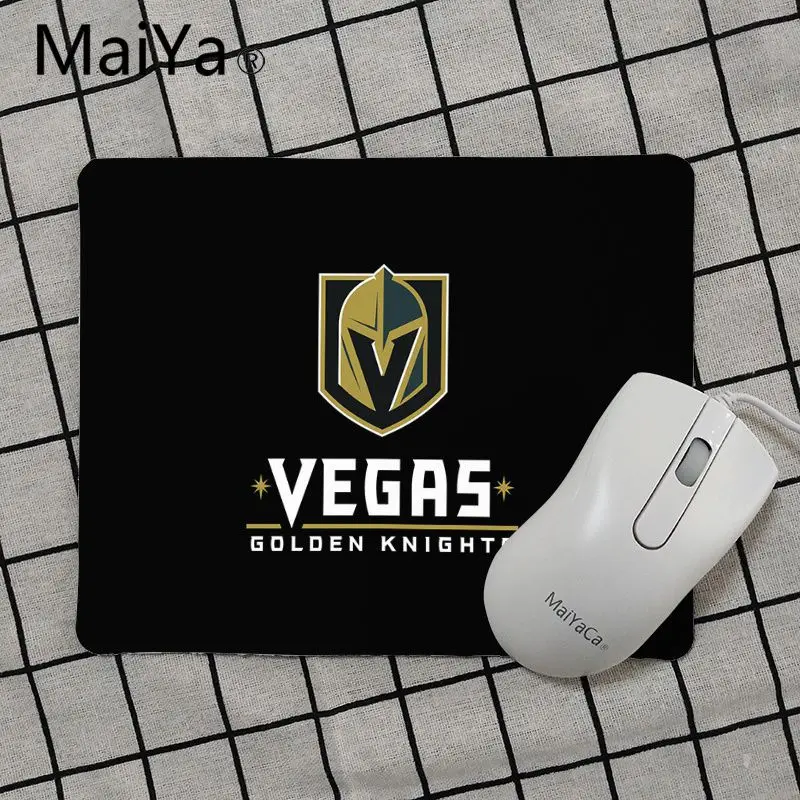 No Lock Edge25x29cm Maiya высокое качество Vegas Золотые рыцари Хоккей ноутбук игровой мыши коврик для мыши Гладкий блокнот для письма настольные компьютеры мат игровой коврик для мыши - Цвет: No Lock Edge25x29cm