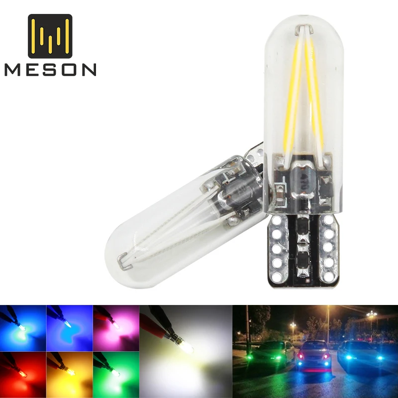 1 шт. автомобисветодиодный светодиод T10 Canbus LED W5W Cob Led 10SMD 194 168 автомобильная