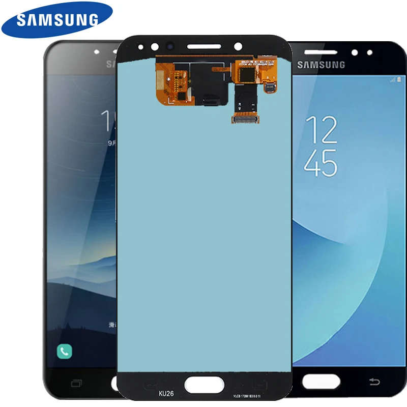 Супер Amoled дисплей lcd s для samsung Galaxy c8 C7 C710F/DS C710 ЖК-экран сенсорный дигитайзер сборка - Цвет: C8 WHITE ORIGINAL