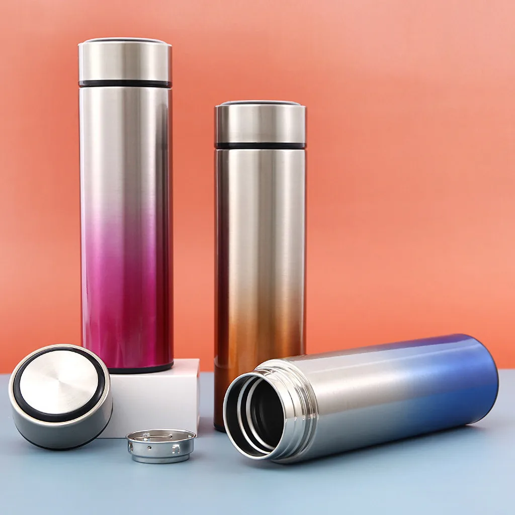 Outdoor Sport Hiking Climping Drinking Bottle Christma Gift Gradual Vacuum Stainless Steel Vacuum Flask Large Capa Free Shipping