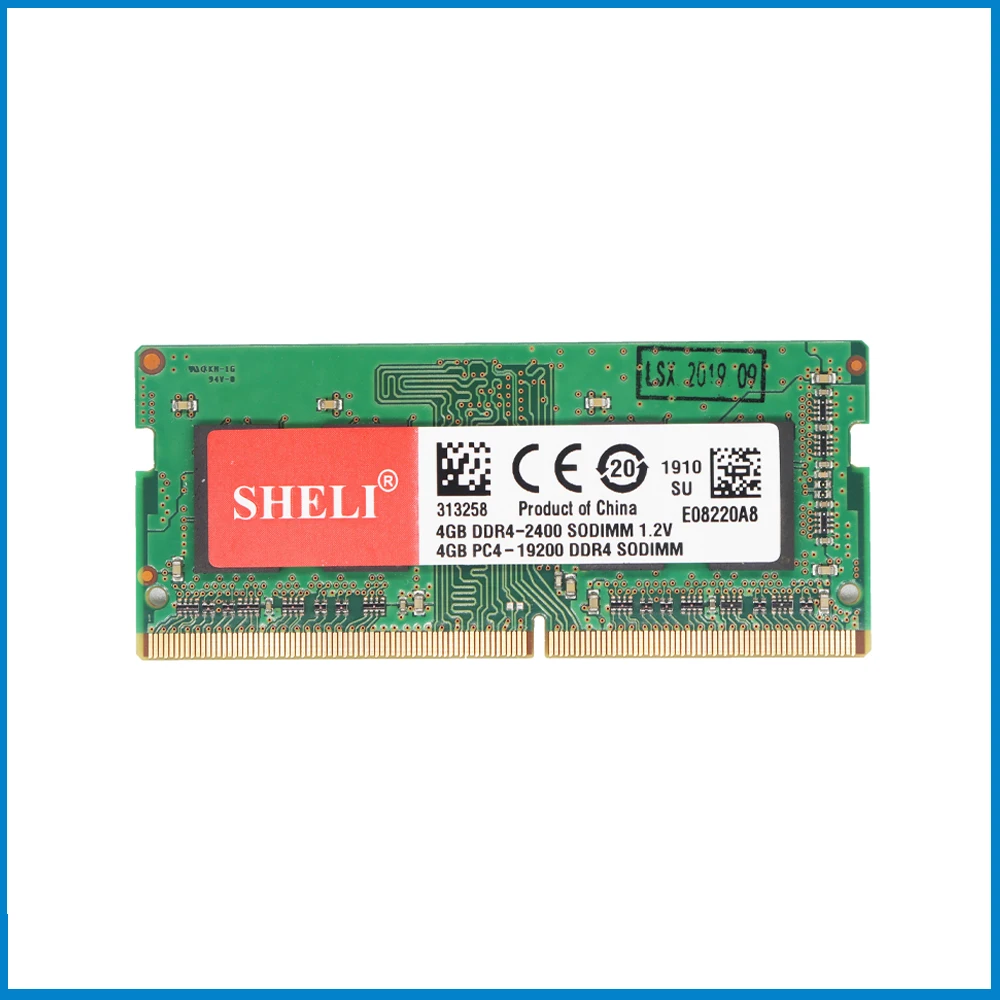 SHELI 4GB PC4 19200 DDR4 2400MHZ 260 Pin Laptop Memory NON ECC RAM 3