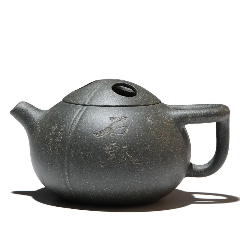 

Yixing Clay Teapot Green Clay Three-Finger Stone Scoop Pot 300 Ml Assistant Technologist Clay Tea Pot Gift Customization