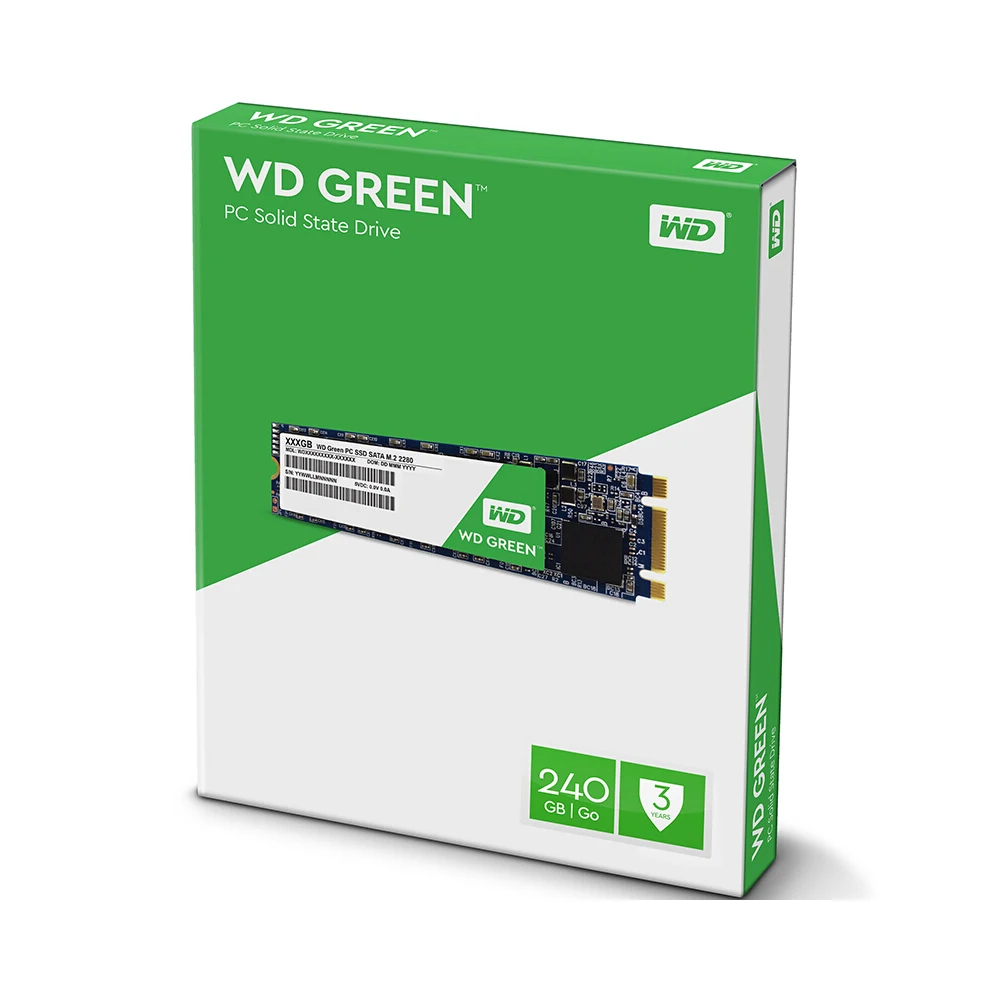 WD Green SSD 480 ГБ 240 120 Внутренний твердотельный жесткий диск SSD TLC M.2 2280 540 МБ/с. NGFF 22*80 мм для ноутбука