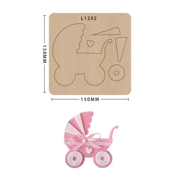 

SMVAUON Wooden Cutting Dies Leather Knife Cut Die Customized Pattern Making Decor Supplies Dies Template