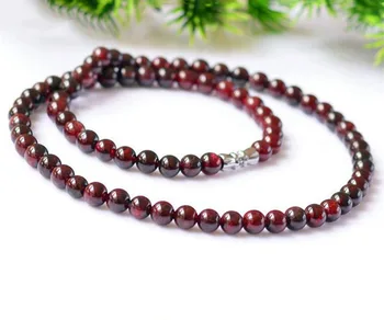 

Bao jade necklace hand string natural Aa-class garnet ball parallel necklace wine red garnet sweater chain women's