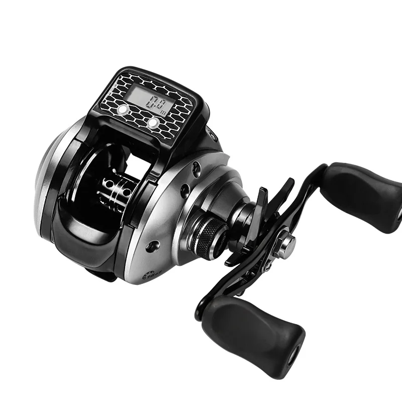 

Baitcasting Reel Count in meter Digital Display waterproof Fishing Reel 6.3:1 Bait casting reel Metal spool Drag 5.5KG YUYU