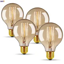 

IWHD G80 40W Retro Lamp Edison Light Bulb 220V St64 A60 T45 Loft Industrial Decor Vintage Lamp Bulb Ampoule Bombilla Gloeilamp
