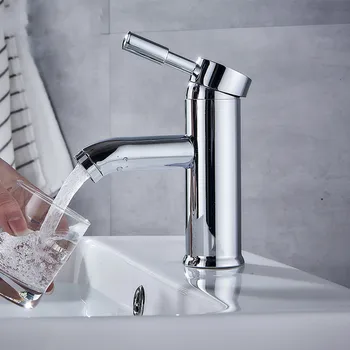 

Sus 304 Stainless Steel Bathroom Basin Taps Faucets Mixer Hot And Cold Water Mixer Bath Sink Tap Faucet Chrome Finished