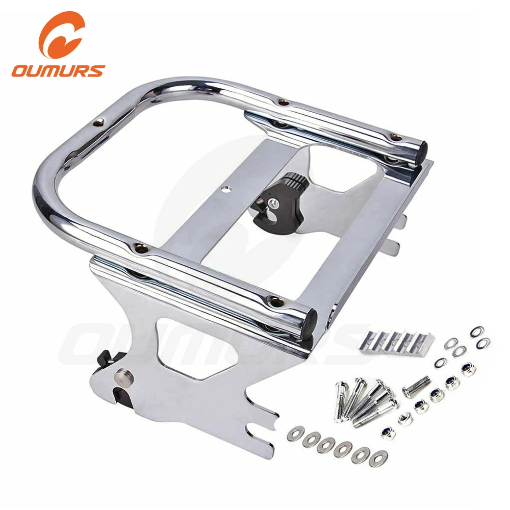 OUMURS мотоциклетная багажная стойка съемная 2 up Tour Pak Pack крепление для Harley Touring | Багажник для мотоцикла -4000154354334