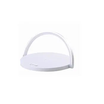 

2-In-1 Led Wireless Charger Round Type-C Interface Glowing Night Light Table Desk Atmosphere Decorative Mood Light Lamp
