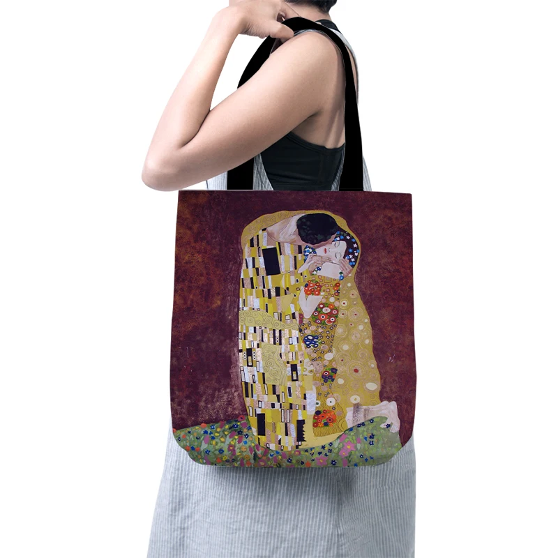 noite estrelada Shopper Bag, grande pano artístico, Eco Shopping Bag, Van Gogh