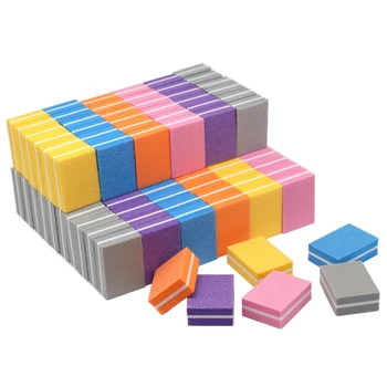 

20Pcs Mini Nail File Blocks Colorful Sanding Buffer UV Gel Polish Manicure Set Block Nail Files Double Side Nail Art Tools