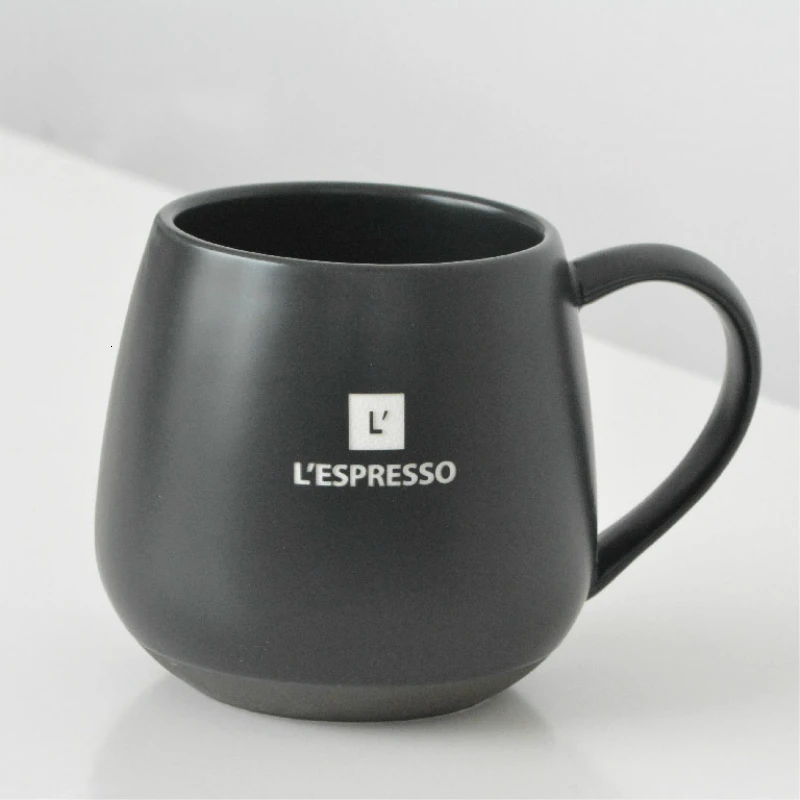 Уплотненная чашка для кофе Ear Hanging Coffee черная керамическая кофейная кружка