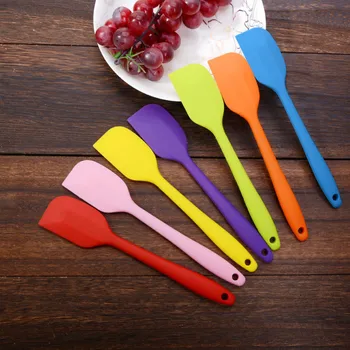 

1 Pc Long Handle Silicone Cream Cake Spatula Mixing Batter Baking Scraper Brush Butter Mixer Cake Brushes Kitchenware Cake Tools