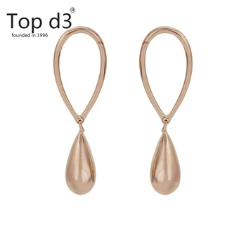 

Top d3 Two tones Hoop Earrings Big Smooth Circle Earrings Hoop Earrings for Women Jewelry Drop for Party Gift
