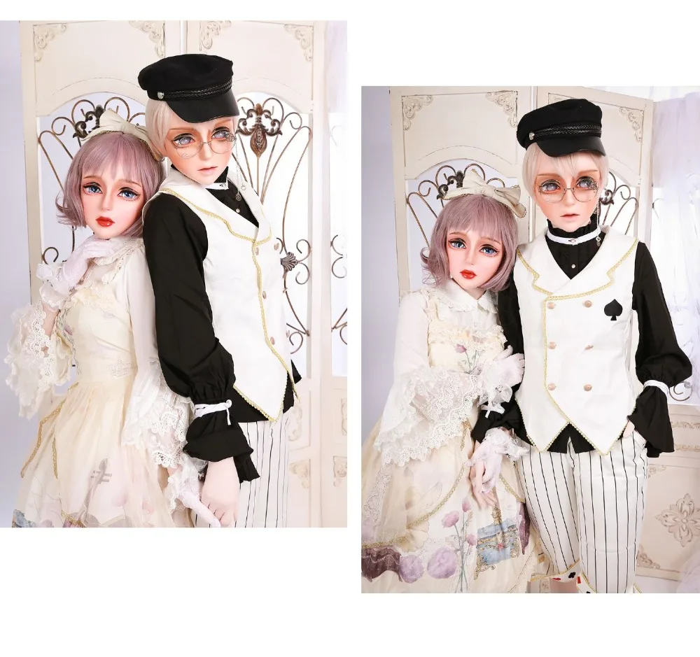 HIDOLLS 19) ручная работа, для женщин, для девочек, кремнеземная смола, половина головы, косплей, японская ролевая игра, BJD, кигуруми, маски, кукла Трансвестит, маска