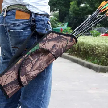 

1pc Shoulder Comouflage Archery Hunting Arrow Quiver Bag Compound Bow Recurve Bow Arrow Bag for Hunting Shooting Bow & Arrow Set