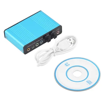 

New Professional External USB Sound Card Channel 5.1 Optical Audio Card Adapter for PC Computer Laptop Wholesale Drop Shipping