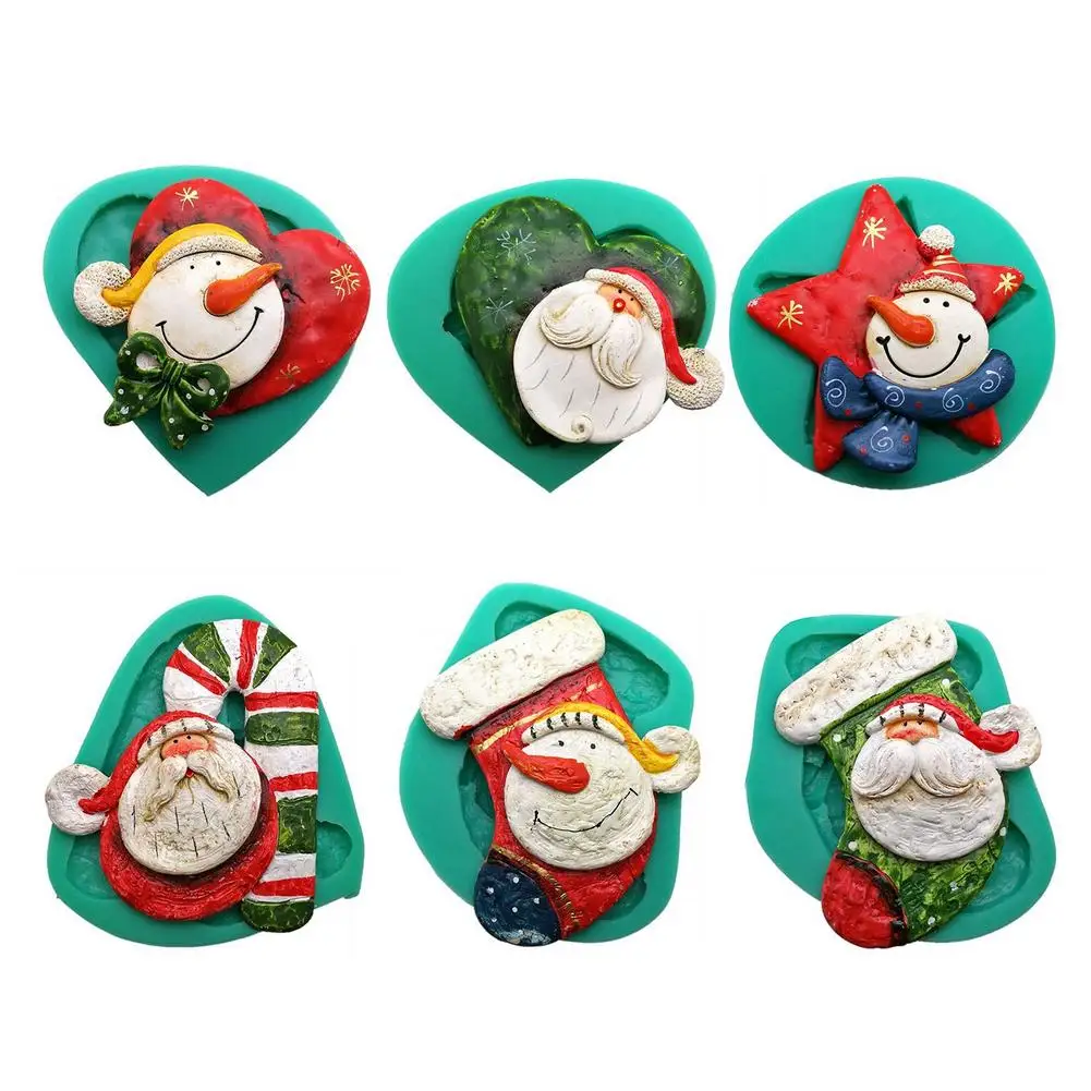

3D Christmas Tree Silicone Mold Christmas Mousse Cake Decoration Mold Handmade Soap Mould DIY Candle Baking Mold Cake Decoration