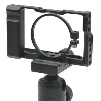 

DSLR Camera Cage with Arri Locating Hole 4/1 8/3 Threads Hole for SONY RX100 VI RX100-M6