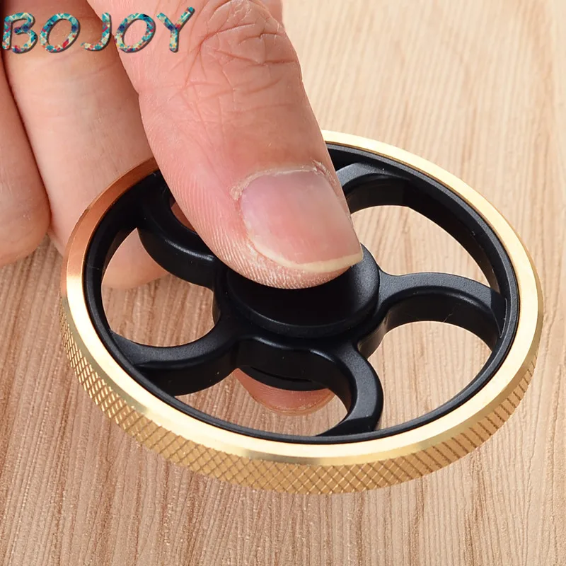 Спиннеры и взрослые с синдромом СДВГ детские развивающие gyroToys finger Spiner Спиннеры игрушки узор Спиннер ручной медный металл