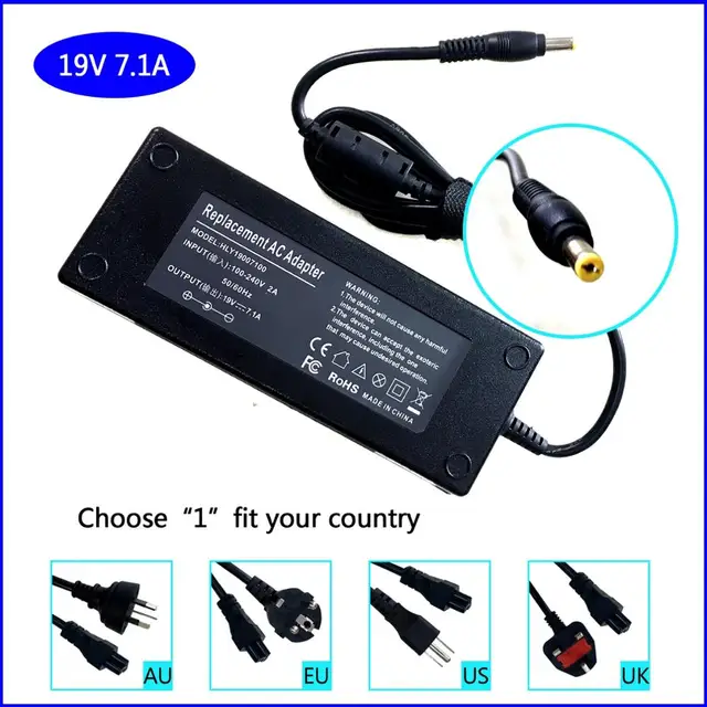 Laptop Ac Power Adapter Charger for Acer Aspire A717-72G-76EM 17.3" i7-8750,AZ238W5 AIO PC VN7-592G-7015 1