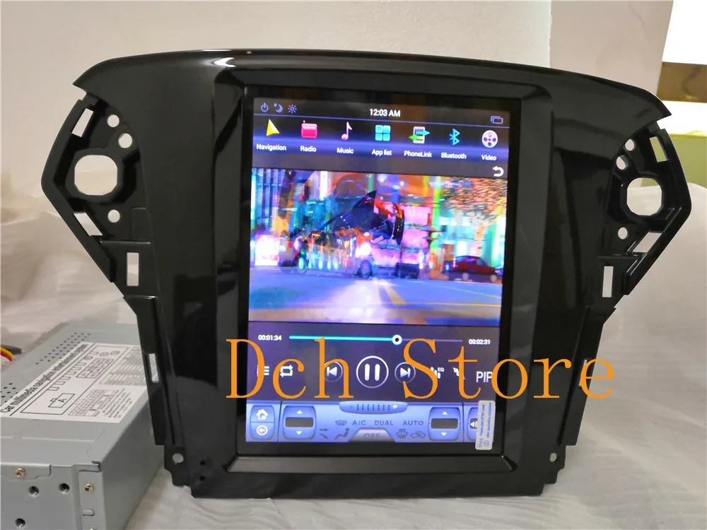 Автомобильный DVD плеер 10 4 &quotв стиле Тесла Android 9 0 GPS NAVI для Ford Fusion Mondeo 2011 2015 PX6 HDMI