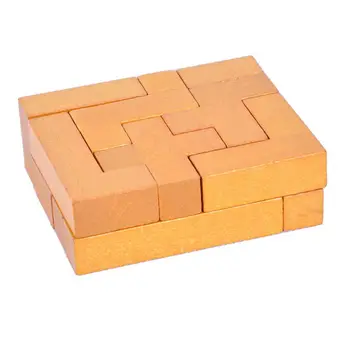 

Wooden 13 Puzzle Block Jigsaw Toy Building Blocks