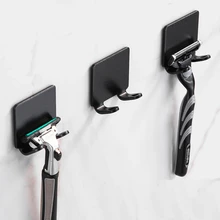 

1 Pcs Punch Free Razor Shaver Holder Storage Hook Wall Men Shaving Shaver Shelf Bathroom Razor Rack Wall Bathroom Accessories