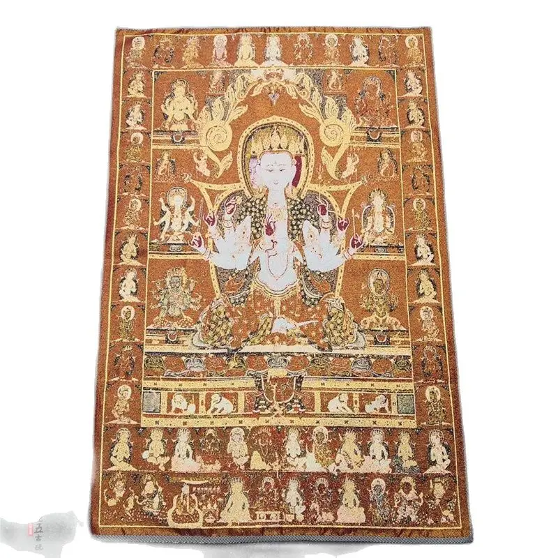 

Коллекция непальских фигурок Thangka, Вышитый Гобелен, шелк с рисунком