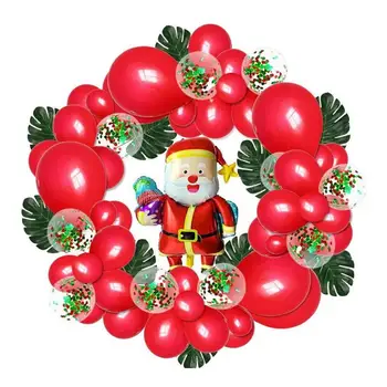 

Merry Christmas Party Hotel Mall Christmas Celebration Decoration Christmas Balloon Set Christmas Headband Balloon For X-Mas Dec