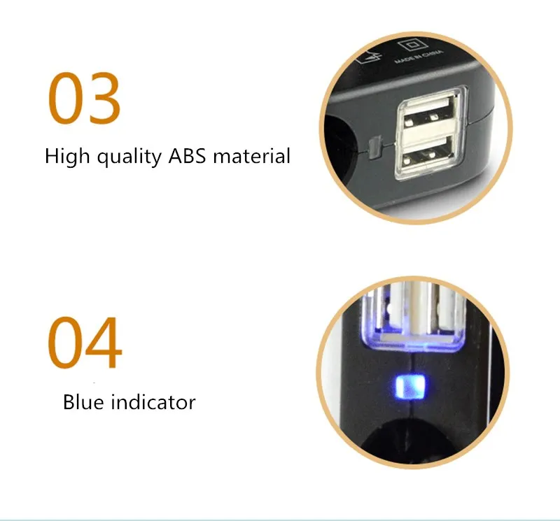 Складное автомобильное зарядное устройство 2в1 с двумя портами USB 2.1A домашнее зарядное устройство Usb для путешествий для мобильного телефона huawei mate 20 pro navigator 5 В выход