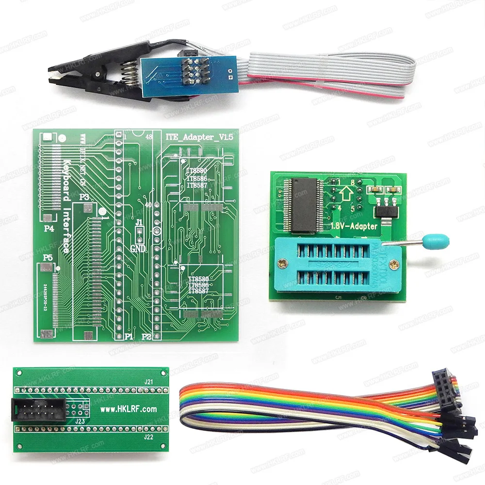 RT809F EMMC Nand FLASH универсальный программатор PEB 1 EDID ISP DuPont Header SOP8 IC Clip материнская