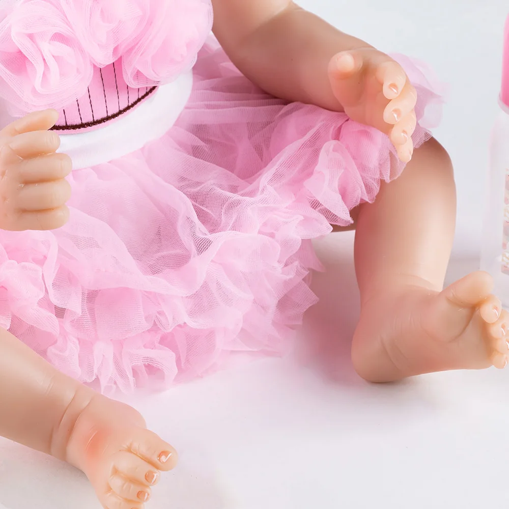 День рождения Reborn Baby Doll Силиконовые Куклы 22 дюймов Принцесса Спящая кукла «подсолуха» для детей, игрушки Bonecas День защиты детей Difts