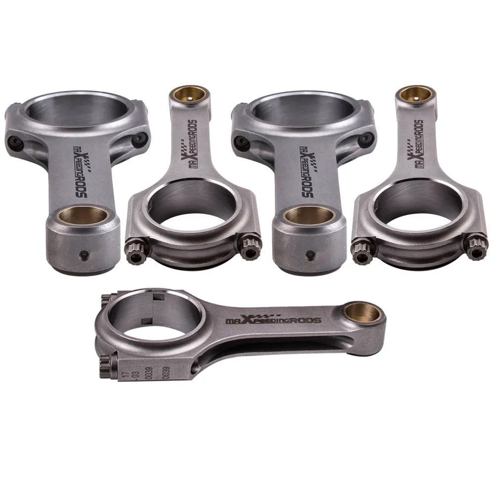 

4340 Connecting Rods Conrod for Audi RS2 2.2L Turbo 5cyl Bielle Pleuel W/ ARP Bolts Floating Crankshaft Shot Peen Balanced TUV