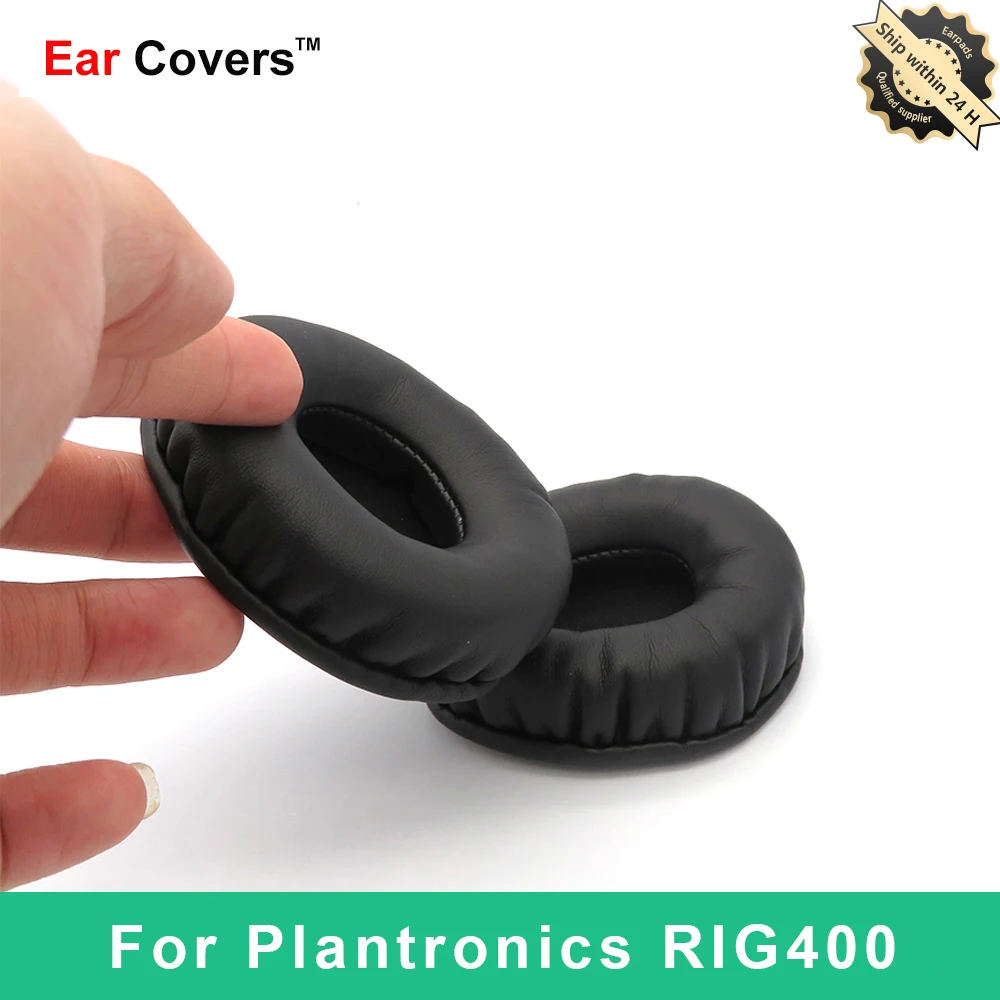 Ear Pads For Plantronics RIG400 Headphone Earpads Replacement Headset Ear Pad PU Leather Sponge