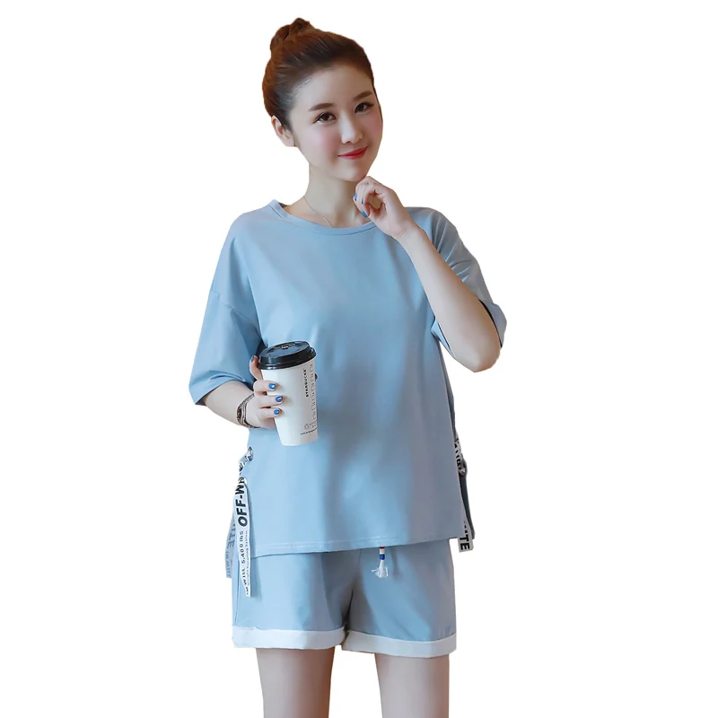 2019 Новый Удобные комплекты Модные Простые Стиль 2 шт. Для женщин для беременных с