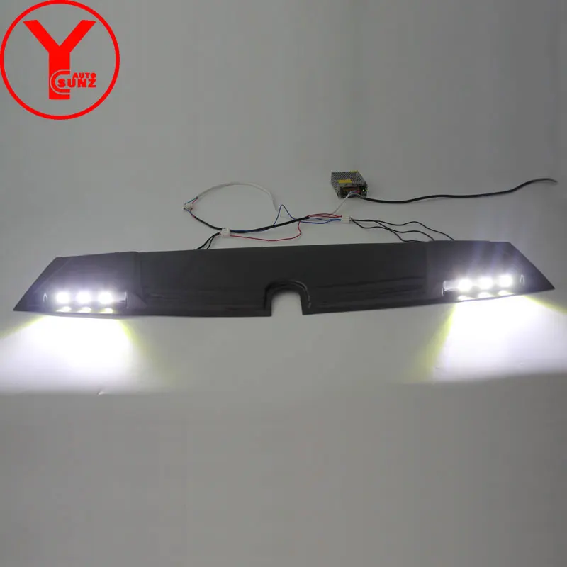 Карбоновый светодиодный спойлер для MITSUBISHI PAJERO SPORT triton L200 2016 2017 2018 ABS аксессуары