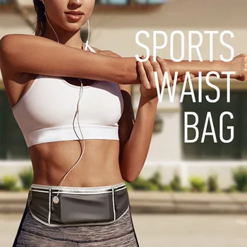 

Litthing 2020 Waist Pack Men Women Fashion Double Pocket Waterproof Phone Belt Nylon Casual Small Bag For Traveling Running