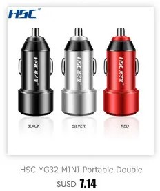 HSC YC37 Dual USB 3.1A автомобильное зарядное устройство Bluetooth MP3-плеер Быстрая зарядка поддержка для tf-карты u-диск смарт-зарядка сильная совместимость