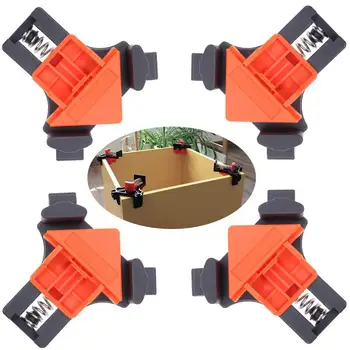 

1PC 90 Degree Right Angle Clamp Fixing Clip Bar Furniture Picture Frame Corner Clamp For Carpentry Woodworking Fixture Tools