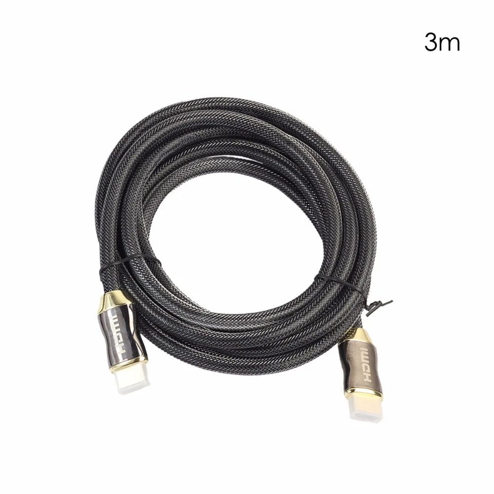 2,0 4K Разрешение HDMI HD видео кабель Премиум качества Плетеный для HD ТВ ЖК-ноутбука проектор компьютера 1 М 1,5 м 2 м