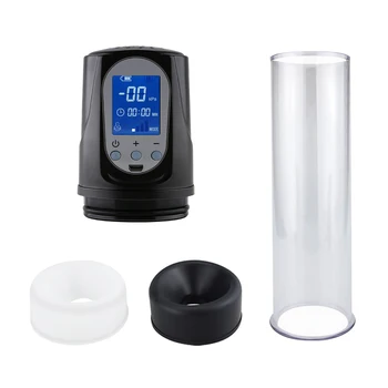 Sex Toys Fit for Male Penis Pump 3 Sizes Pump Ring Silicone Sleeve Penis Extender Trainer Accessories Elastic Erection Enlarger 4