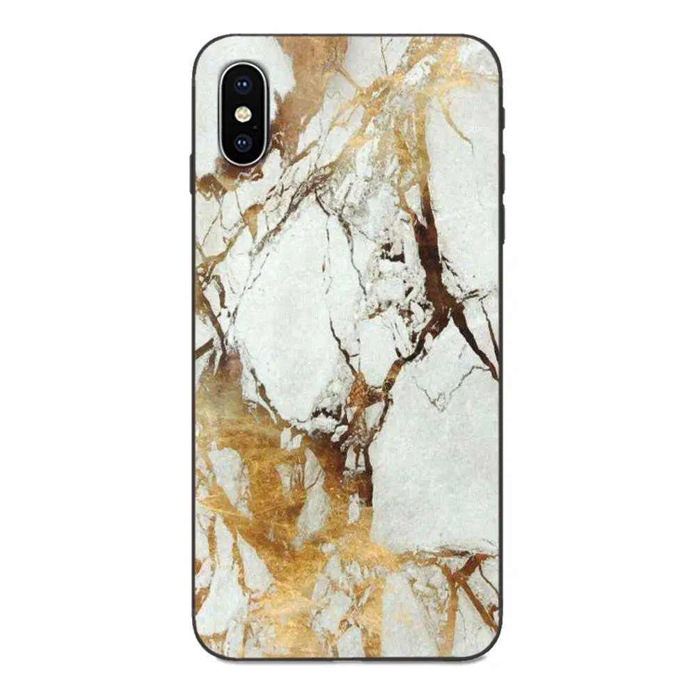 as picture Мягкий Силиконовый ТПУ Черный Твердый чехол для Apple iPhone 4 4s 5 5S SE 6 6S 7 8 Plus X XS Max XR Модный Золотой Мрамор - Цвет: as picture