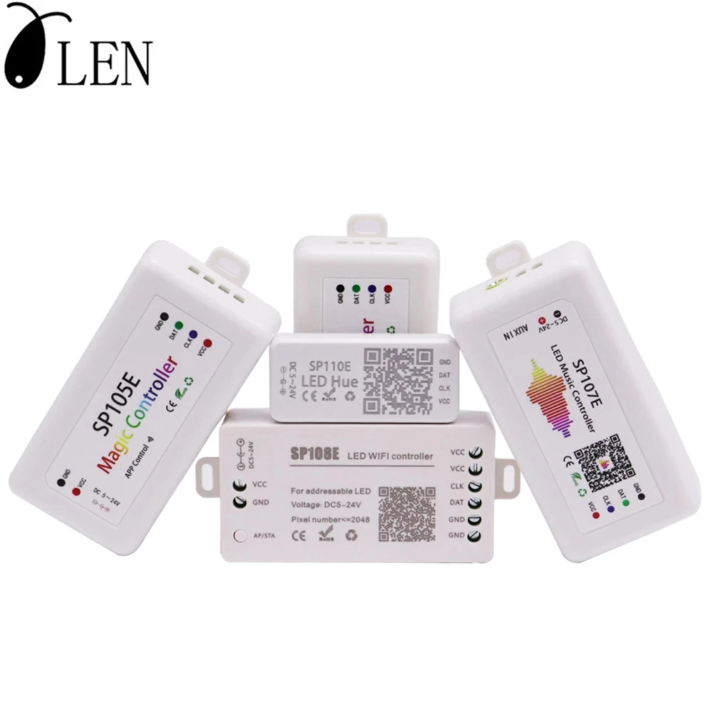 Контроллер RGB с диммером SP105E SP110E SP108E SP501E SP107E Wi-Fi/музыка/Bluetooth Модифицируемый