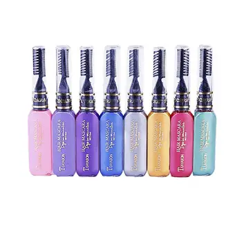 

8PCS Dye Hair Sticks Single Use Temporary Disposable Hair Dye Cream for Festivals Parties