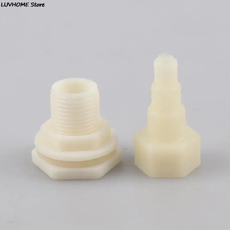 1-2-Tank-Bulkhead-Pipe-Joints-Bucket-Inlet-Outlet-Connector-Water-Tank ...
