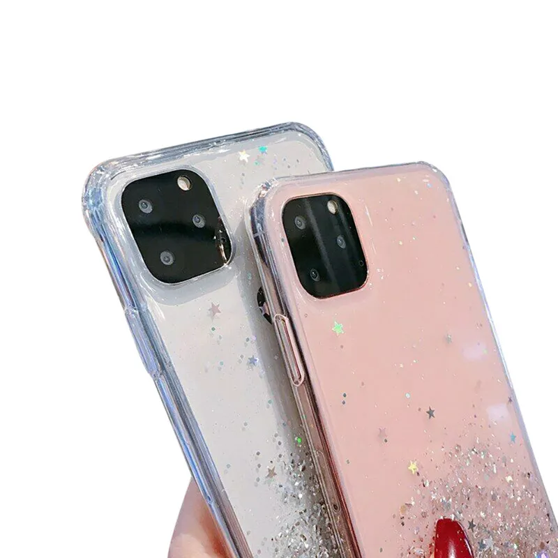 Для Apple Iphone 11 чехол Чехол Мягкий силиконовый Блестящий прозрачный защитный чехол для IPhone 11 Pro Max Iphone11 11pro