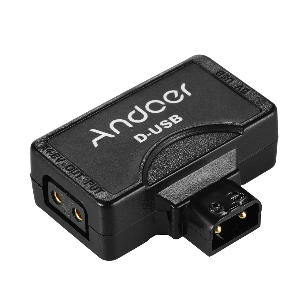 

Andoer D-Tap 5V USB Adapter Connector for V-Mount Camcorder Camera Battery for BMCC Smartphone Monitor USB Adapter Connector