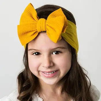 

8 Pcs/Set Baby Infants Toddler Turban Nylon Hair Band Bowknot Wide Elastic Headband Photo Props Headdress Decorations Accessorie